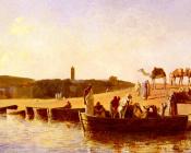 At the River Crossing - 埃德温·罗德·威克斯